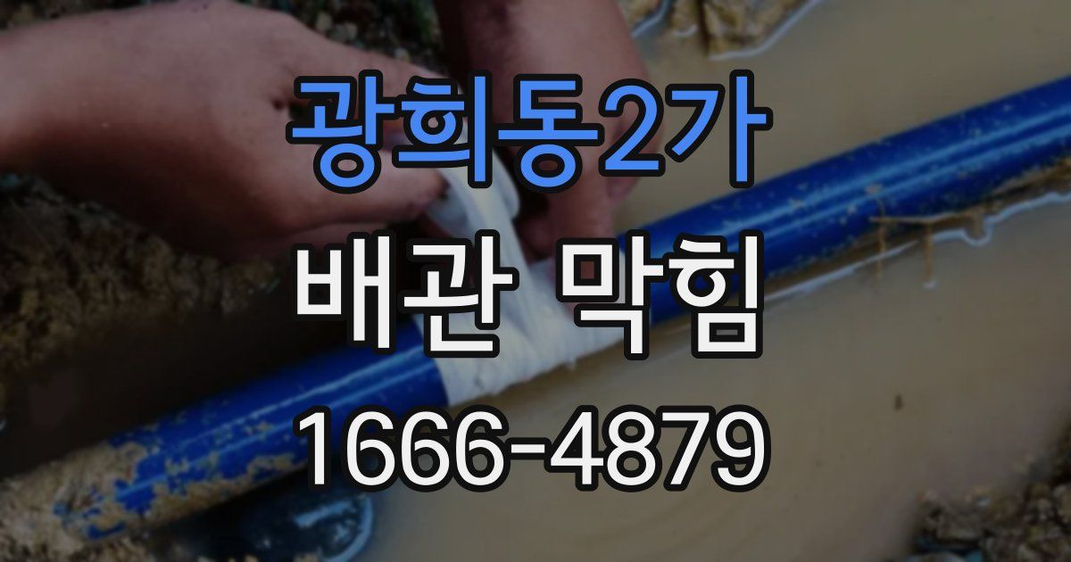 광희동2가 배관 막힘