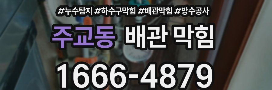 주교동 배관 막힘