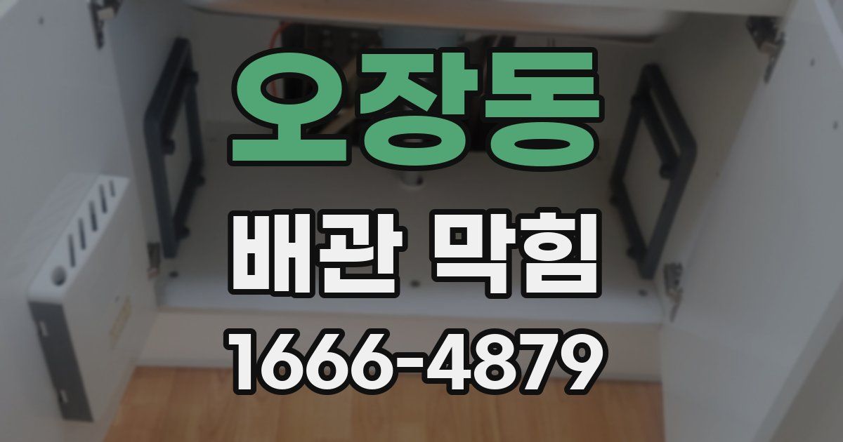 오장동 배관 막힘