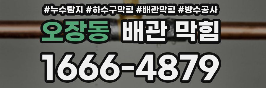 오장동 배관 막힘