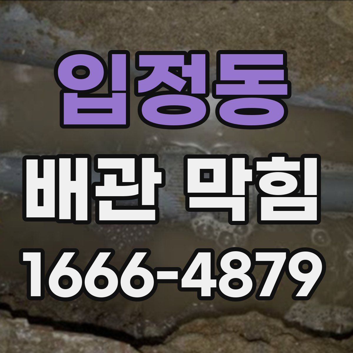 입정동 배관 막힘