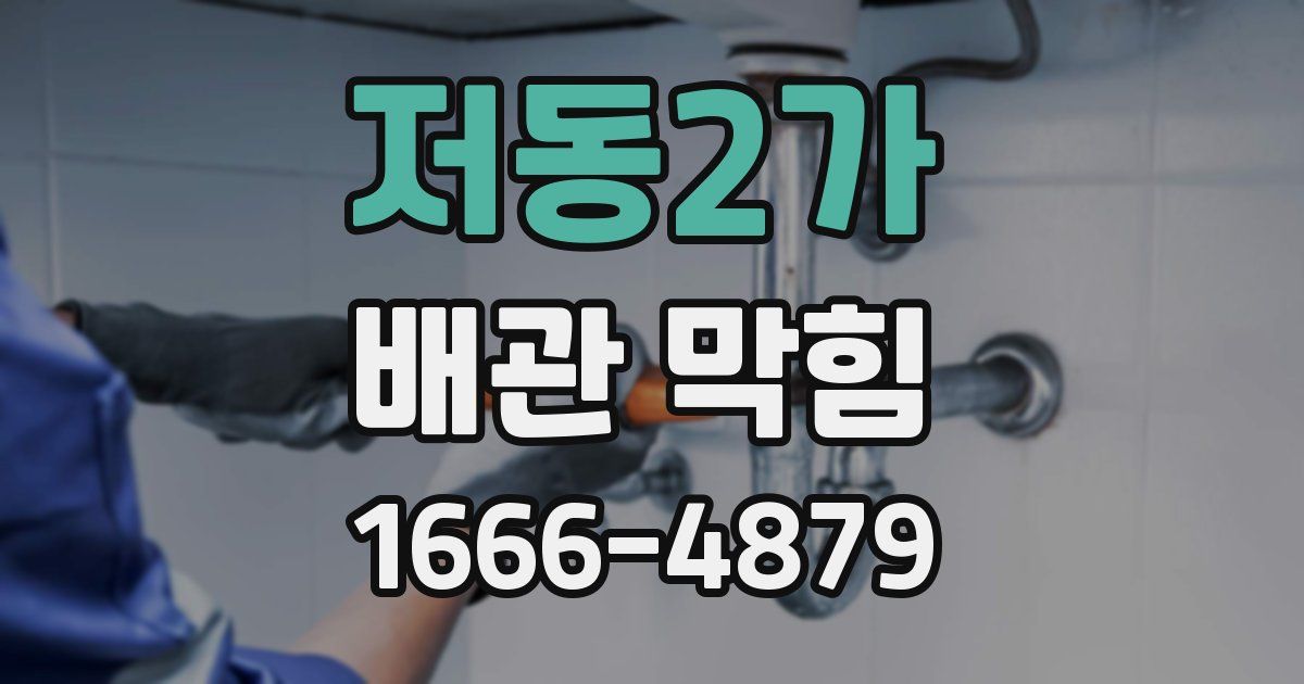 저동2가 배관 막힘