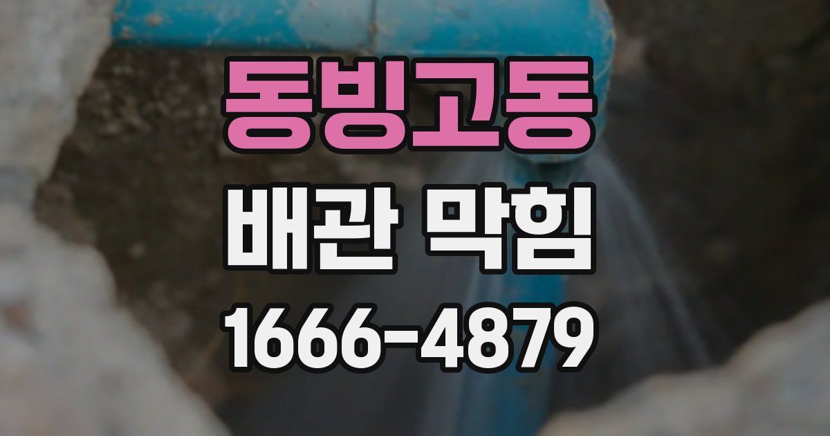 동빙고동 배관 막힘