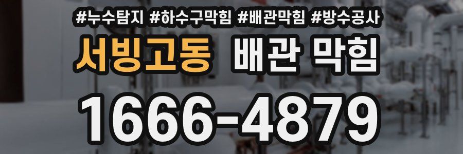 서빙고동 배관 막힘