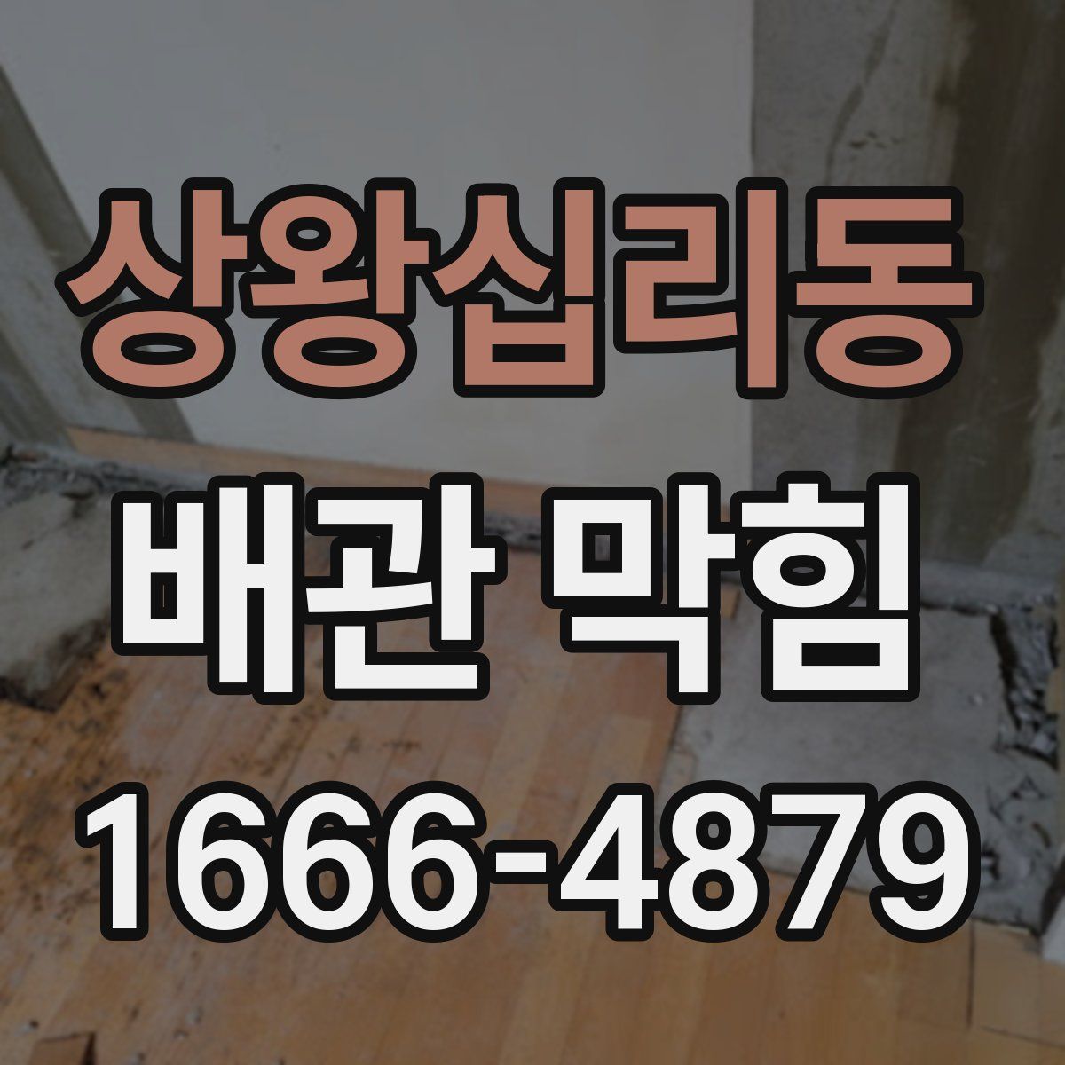 상왕십리동 배관 막힘