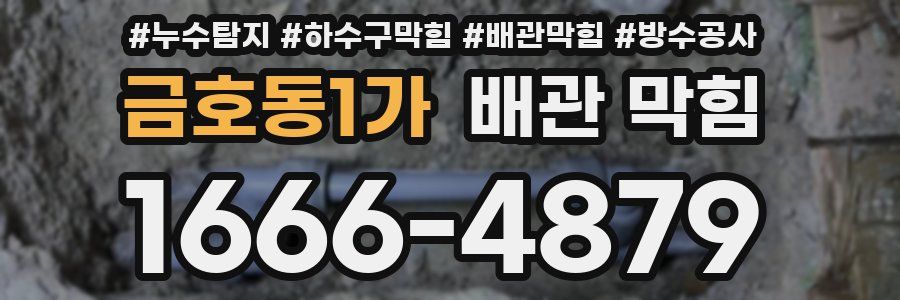 금호동1가 배관 막힘