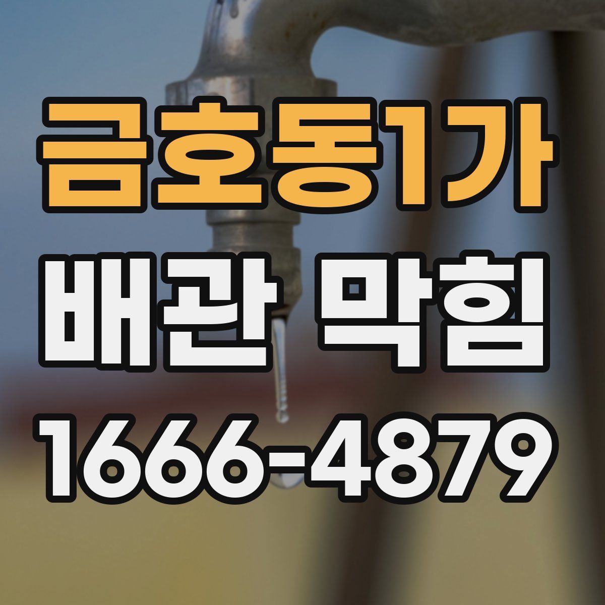 금호동1가 배관 막힘