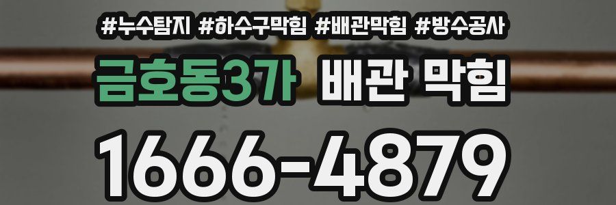 금호동3가 배관 막힘