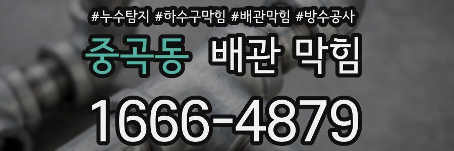 중곡동 배관 막힘