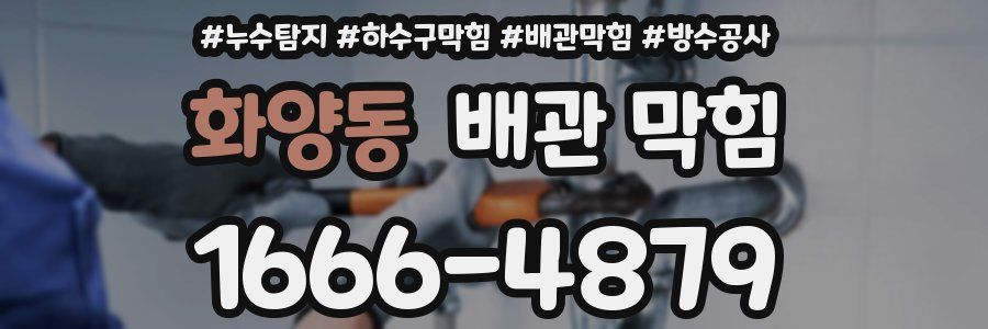 화양동 배관 막힘
