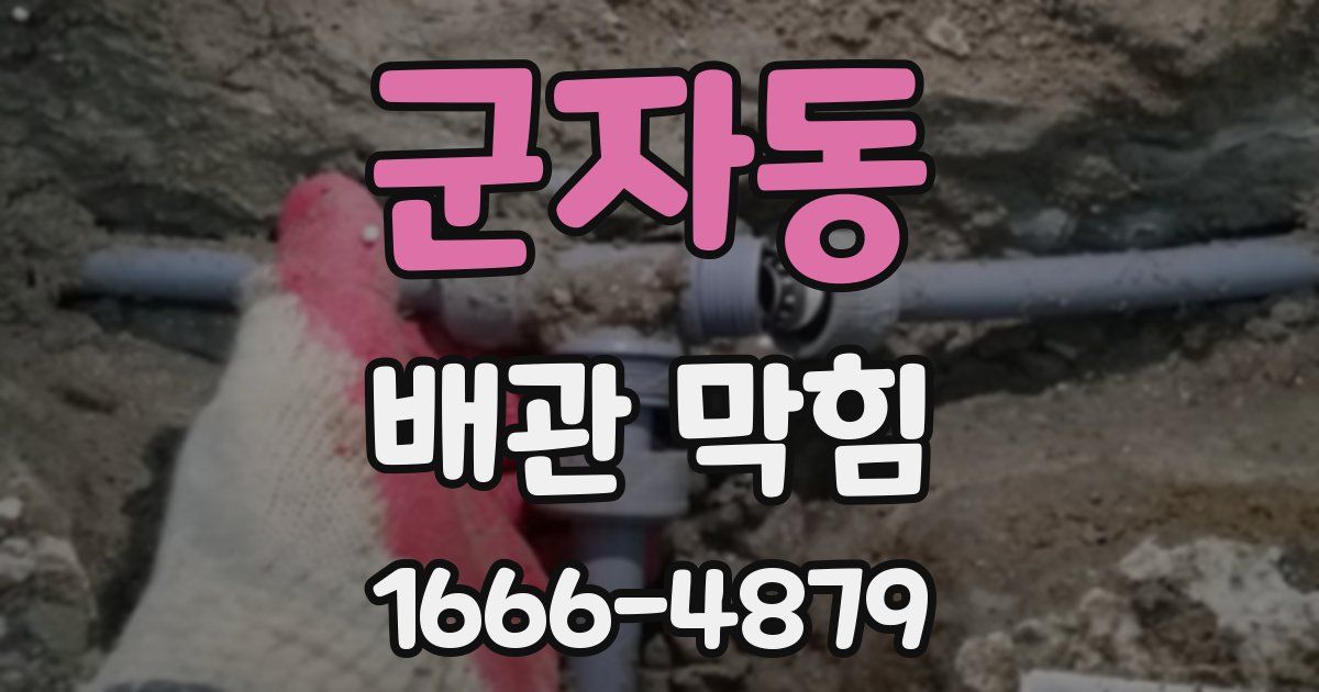 군자동 배관 막힘