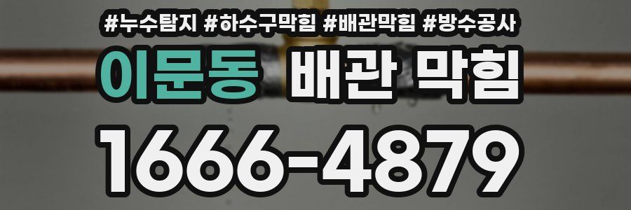 이문동 배관 막힘