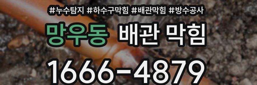 망우동 배관 막힘