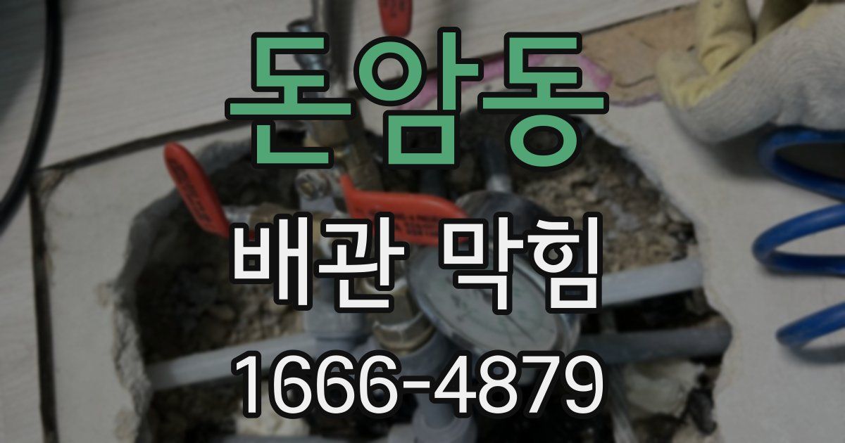 돈암동 배관 막힘