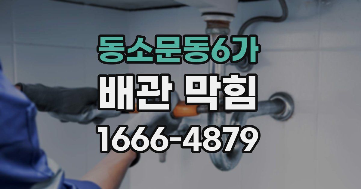 동소문동6가 배관 막힘