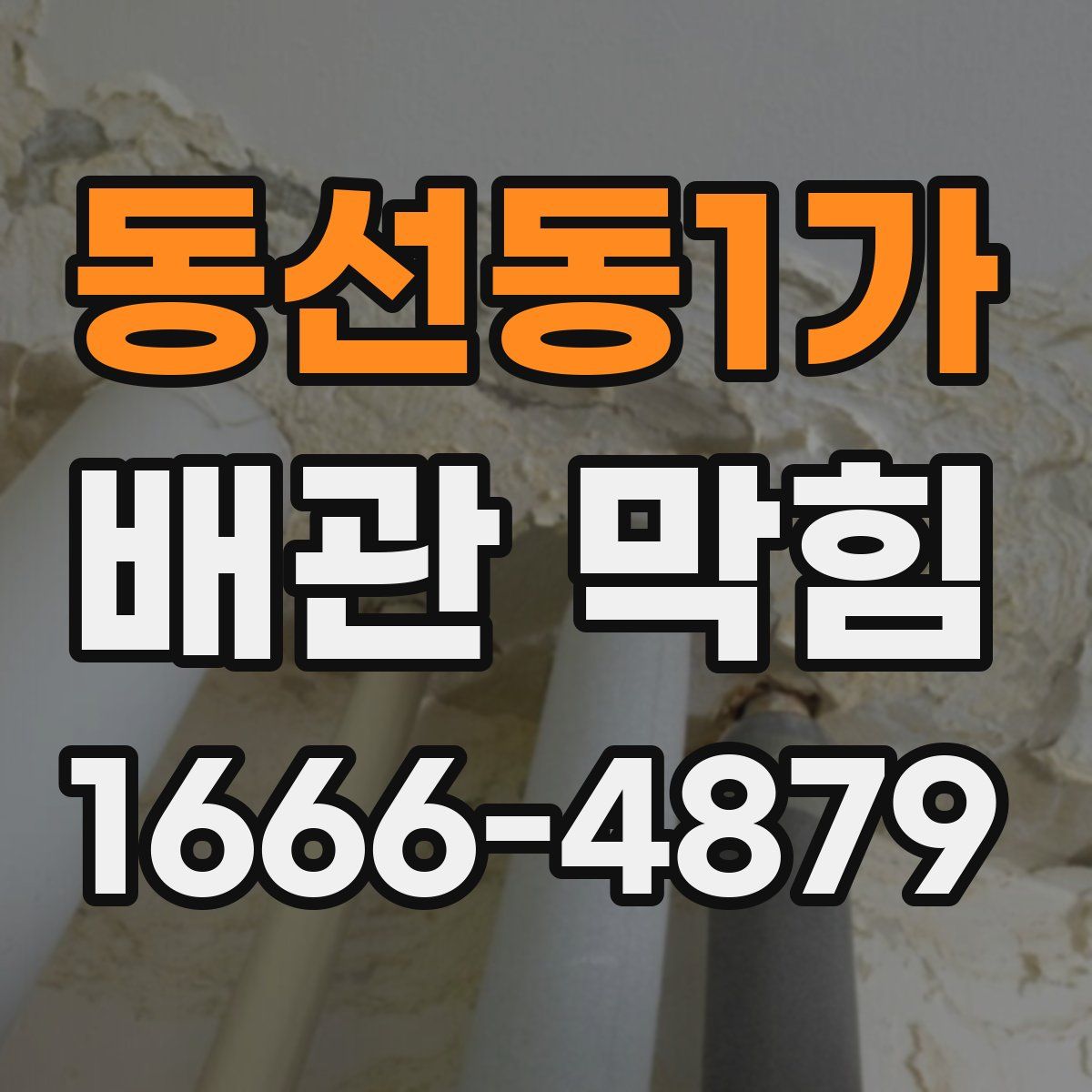 동선동1가 배관 막힘