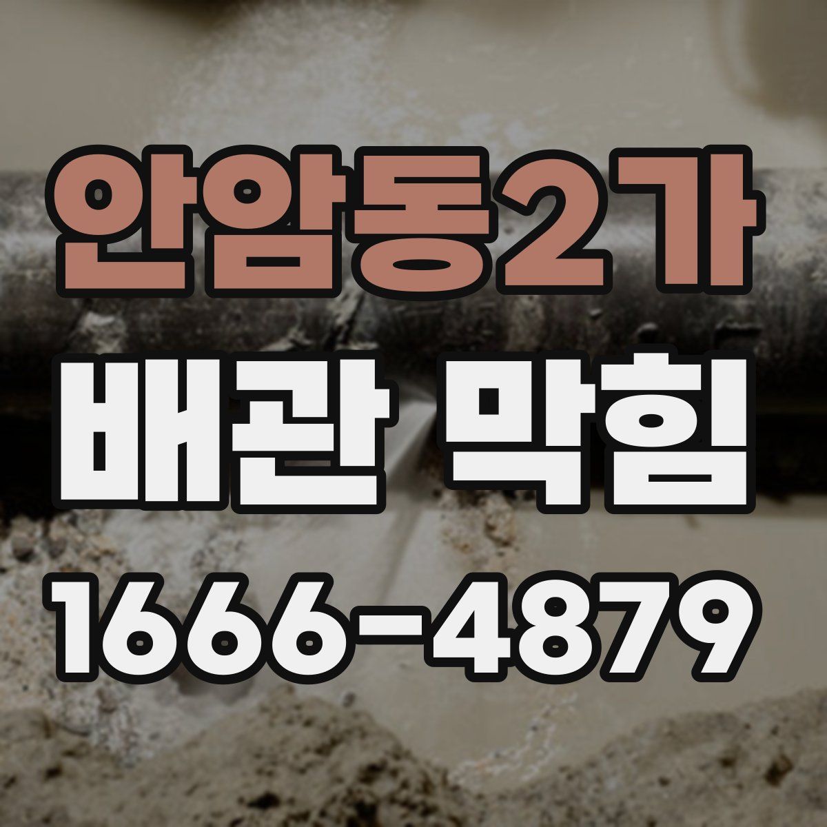안암동2가 배관 막힘