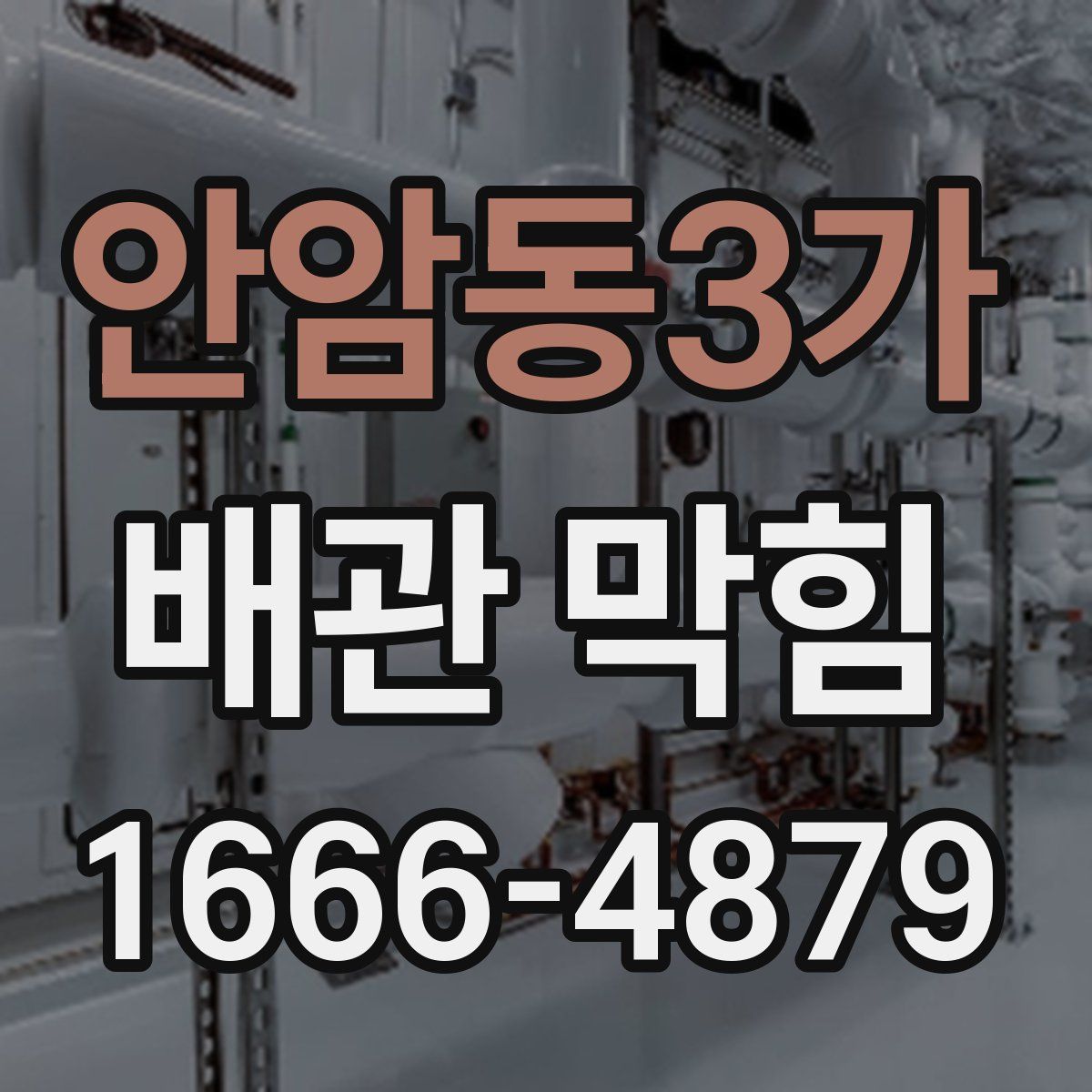 안암동3가 배관 막힘