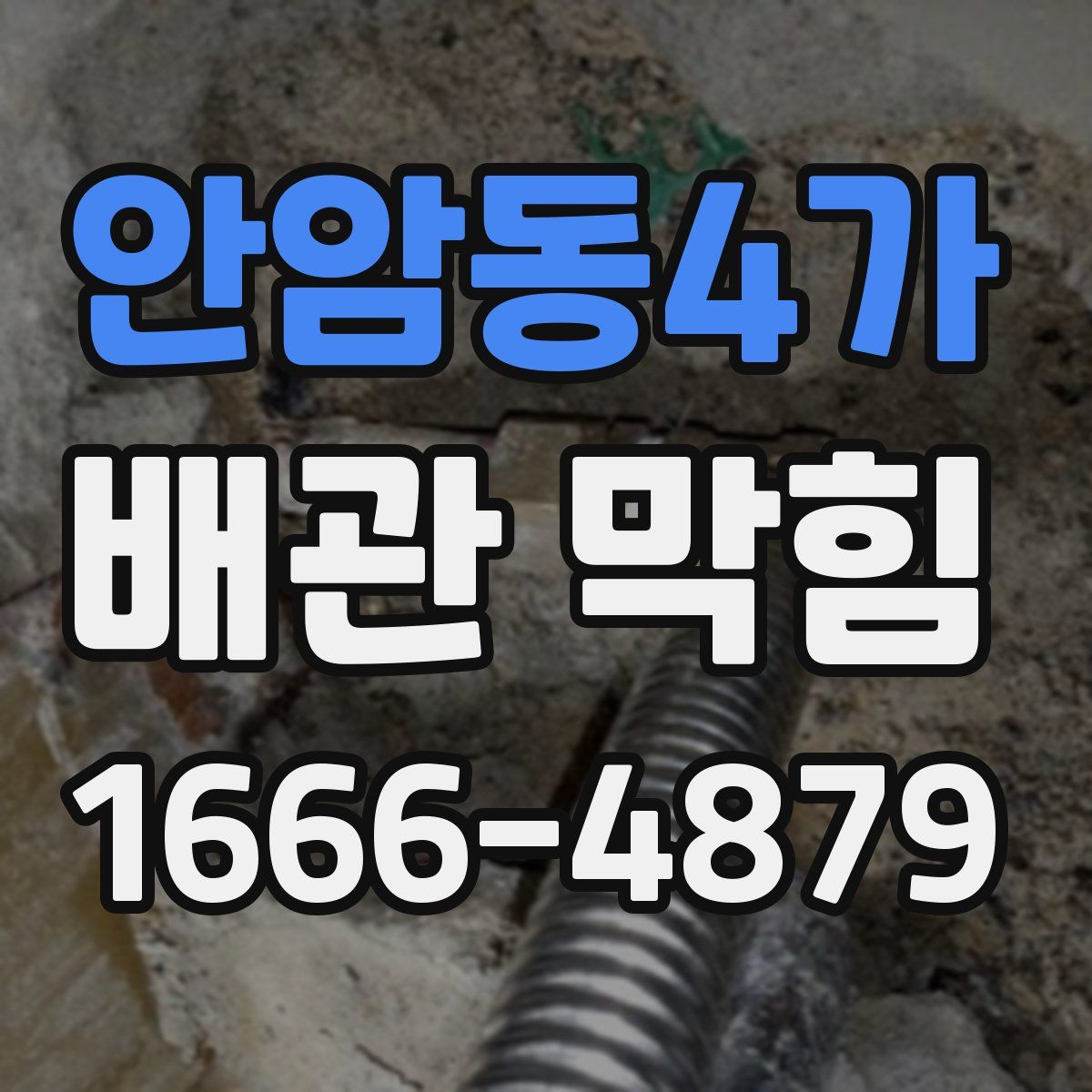 안암동4가 배관 막힘