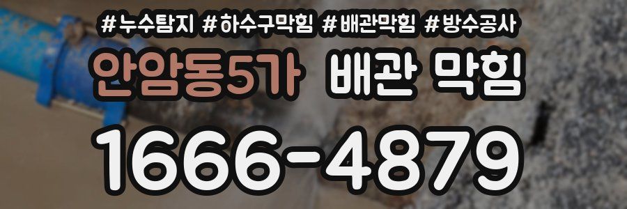 안암동5가 배관 막힘