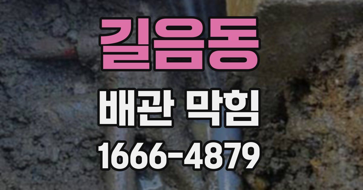 길음동 배관 막힘
