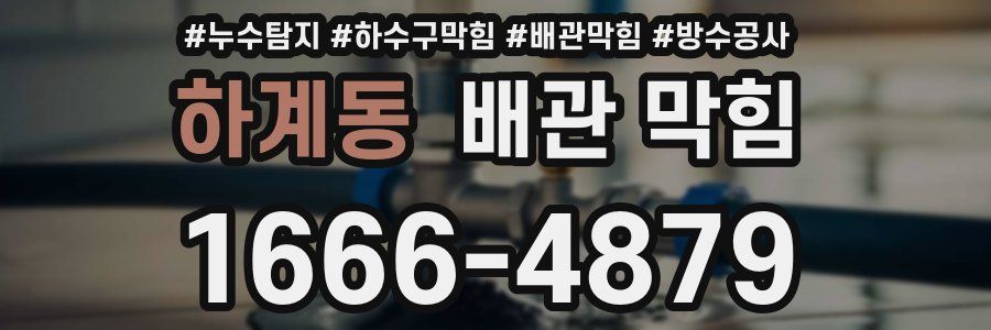 하계동 배관 막힘