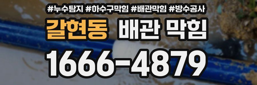 갈현동 배관 막힘