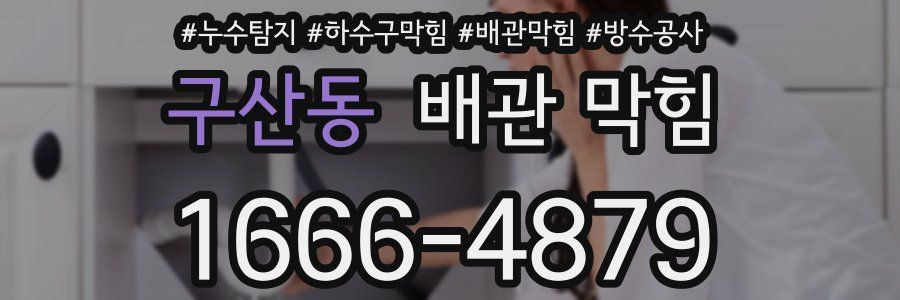 구산동 배관 막힘