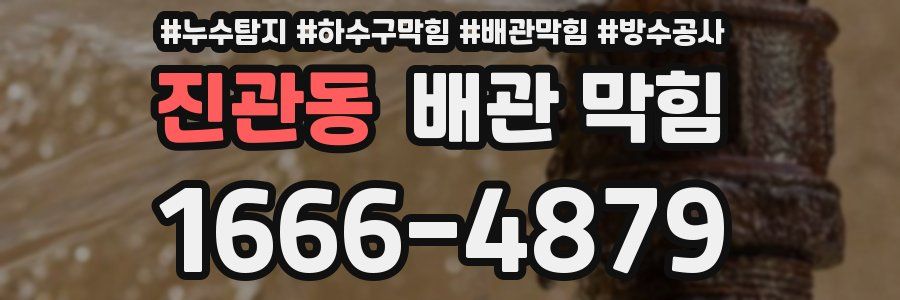 진관동 배관 막힘