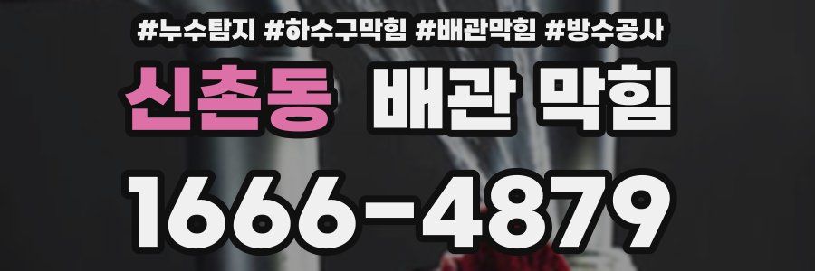 신촌동 배관 막힘
