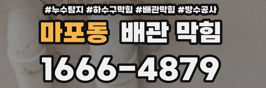 마포동 배관 막힘
