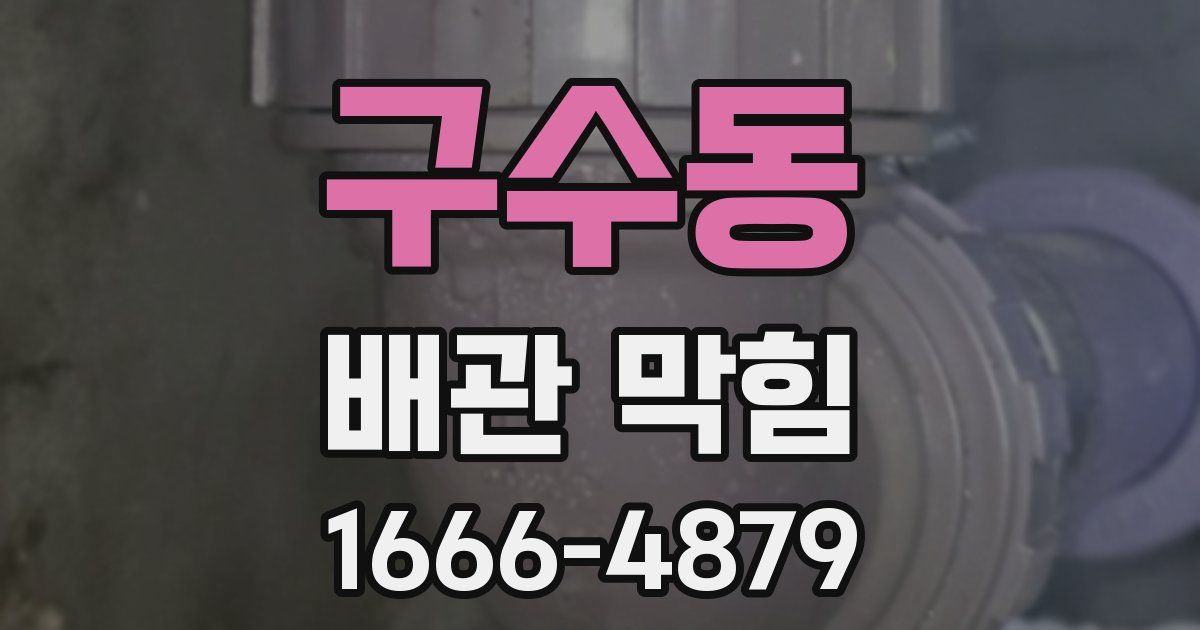 구수동 배관 막힘