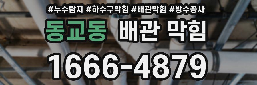 동교동 배관 막힘