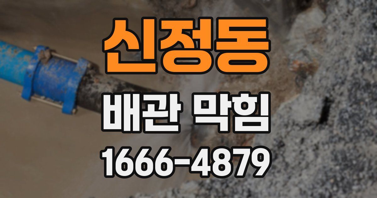 신정동 배관 막힘