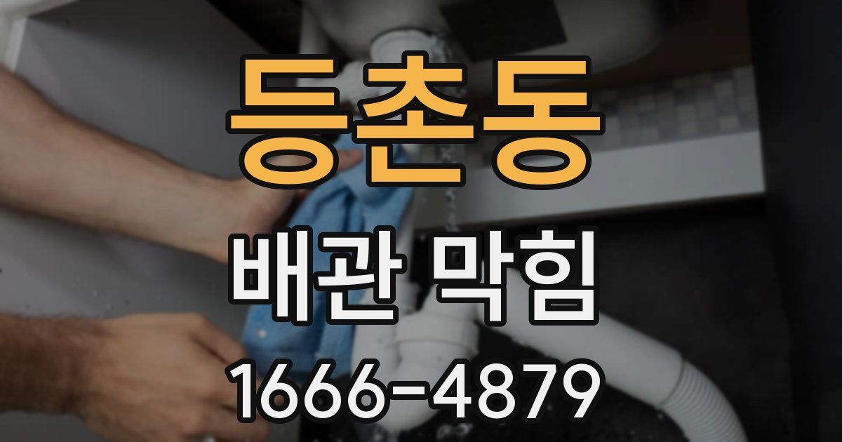 등촌동 배관 막힘
