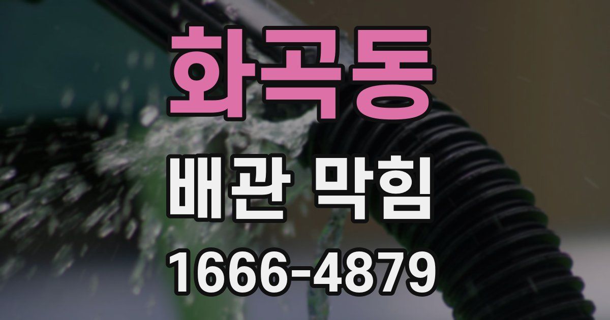 화곡동 배관 막힘