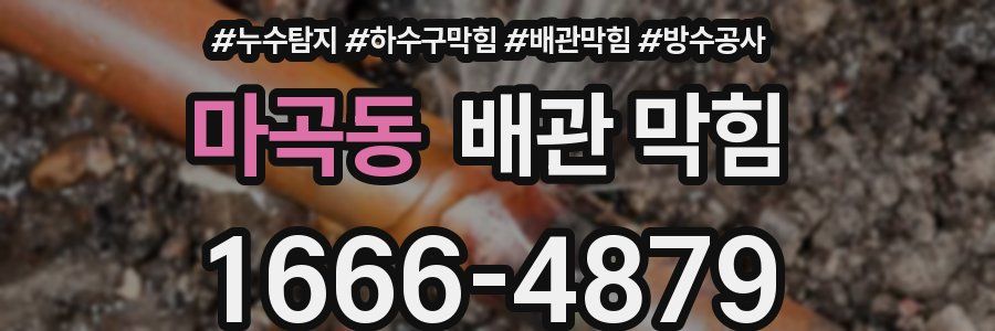 마곡동 배관 막힘