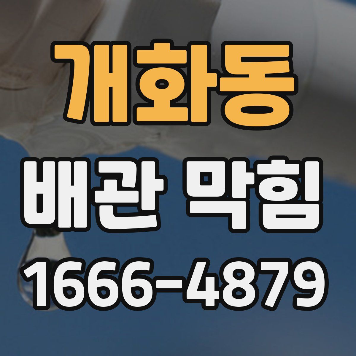 개화동 배관 막힘