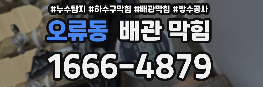 오류동 배관 막힘