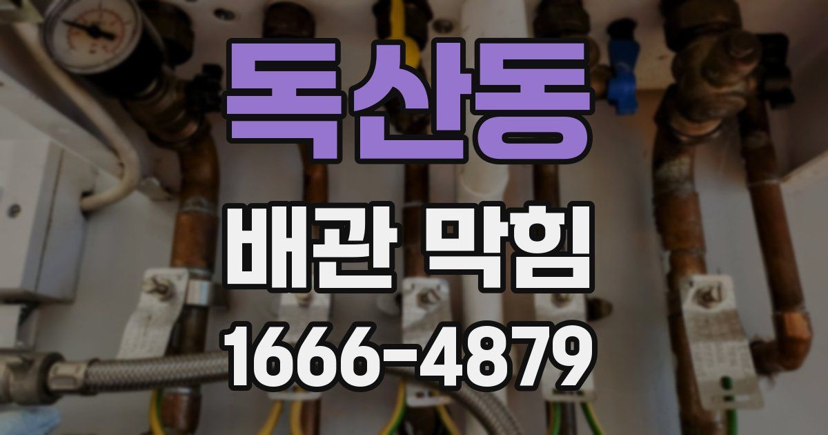 독산동 배관 막힘