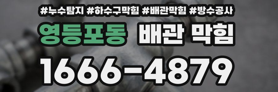 영등포동 배관 막힘
