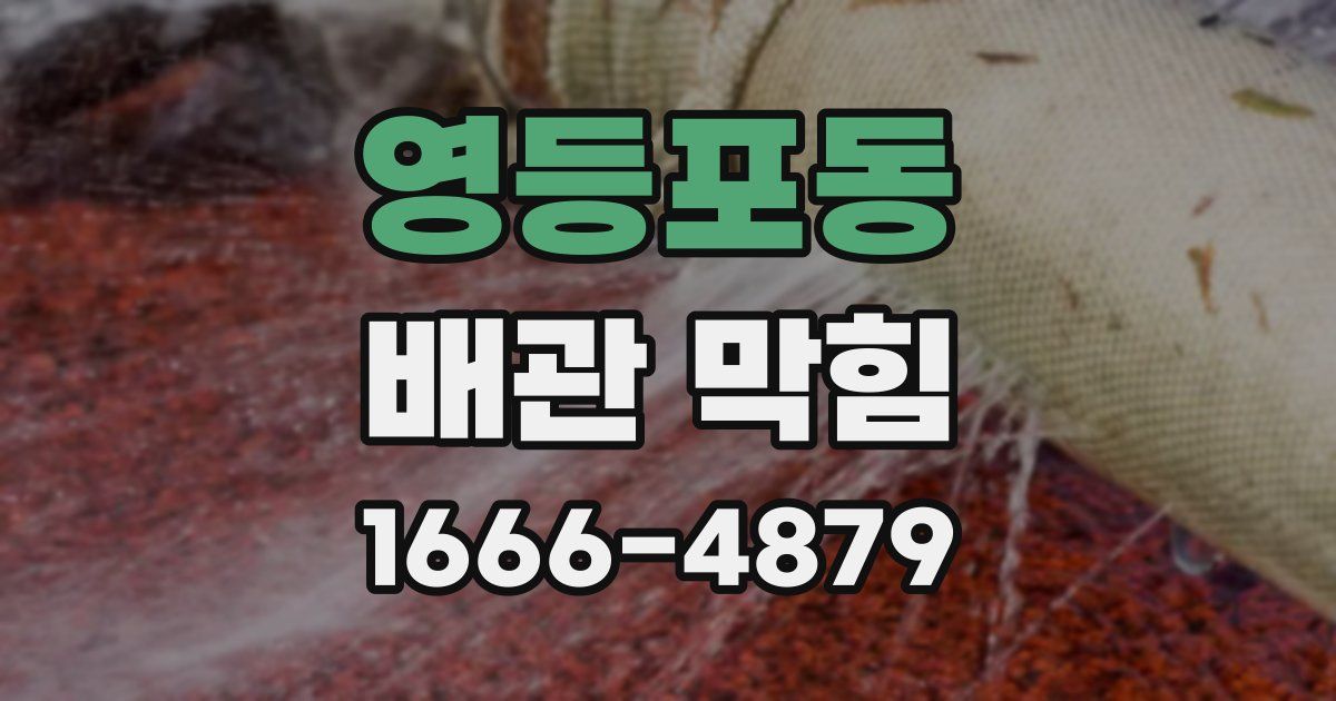 영등포동 배관 막힘