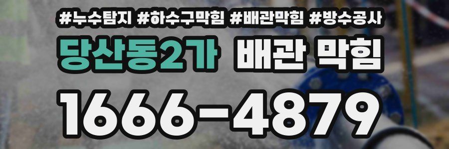당산동2가 배관 막힘