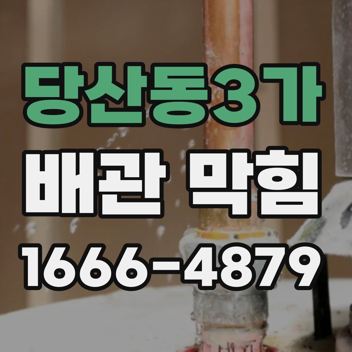 당산동3가 배관 막힘