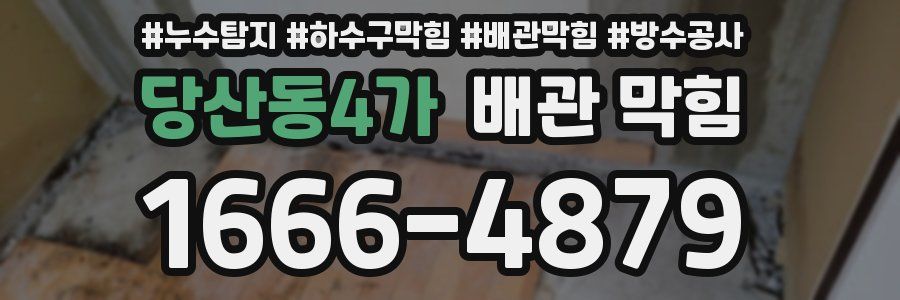 당산동4가 배관 막힘