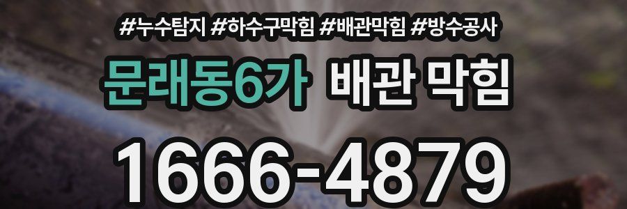 문래동6가 배관 막힘