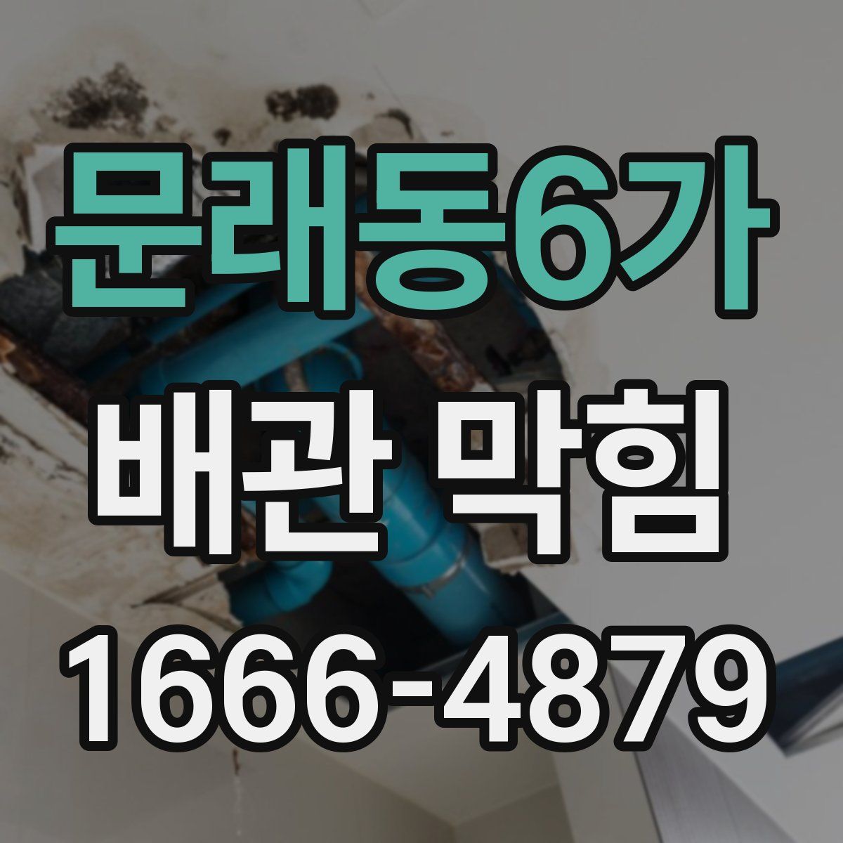 문래동6가 배관 막힘