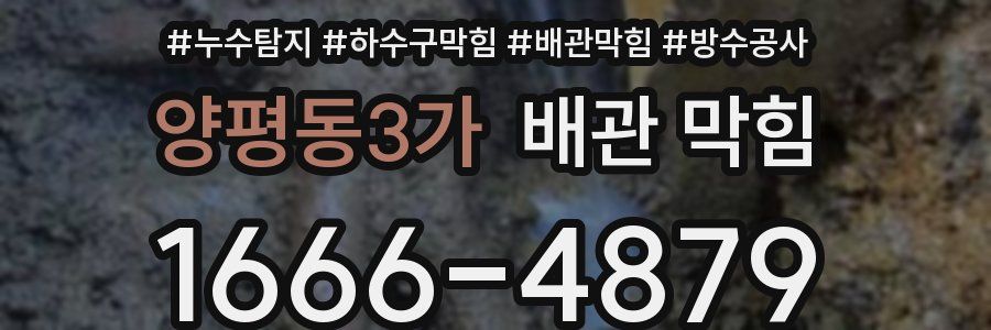 양평동3가 배관 막힘