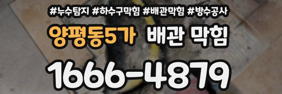 양평동5가 배관 막힘