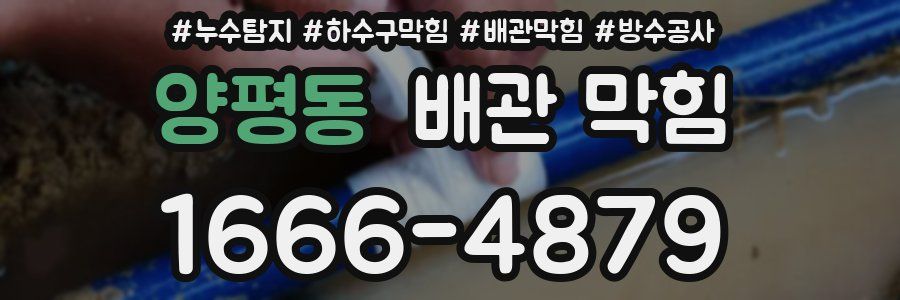 양평동 배관 막힘